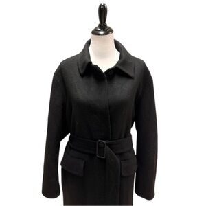 JW ANDERSON X UNIQLO Wool Trench Double Face Belted Coat